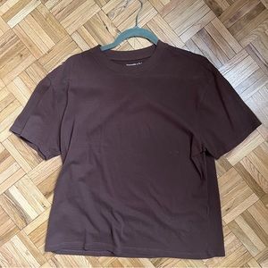 Abercrombie Soft AF Brown Tshirt